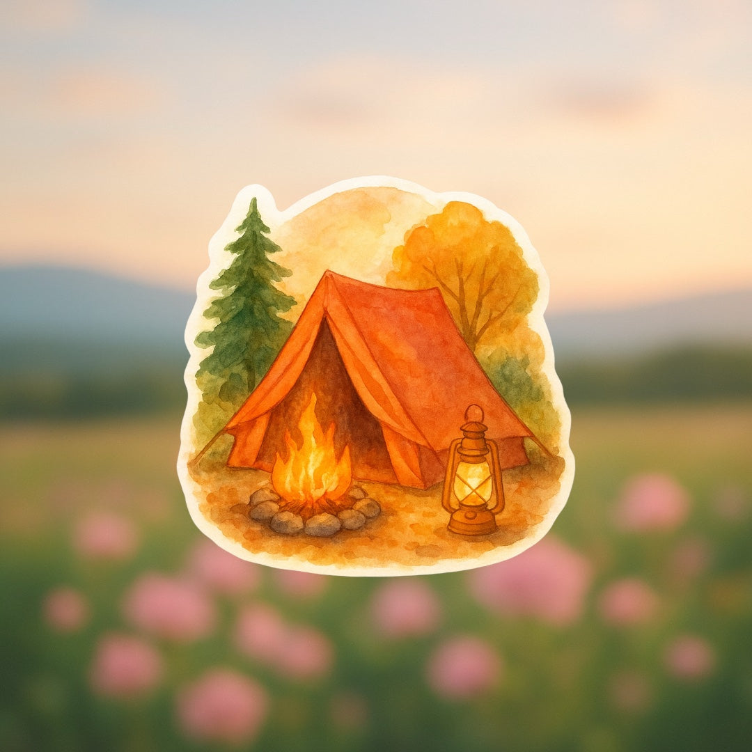 Sticker Cozy de Camping 🏕️🌲