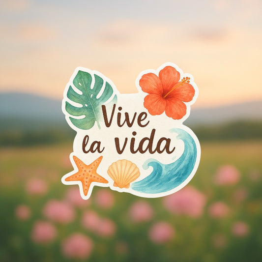 Sticker - Vive la vida 🌊☀️