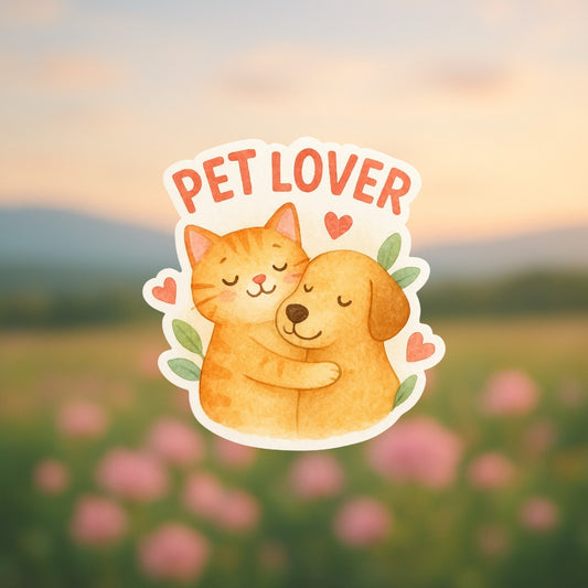 Sticker “Pet Lover” 🐶🐱 – Amantes de las Mascotas