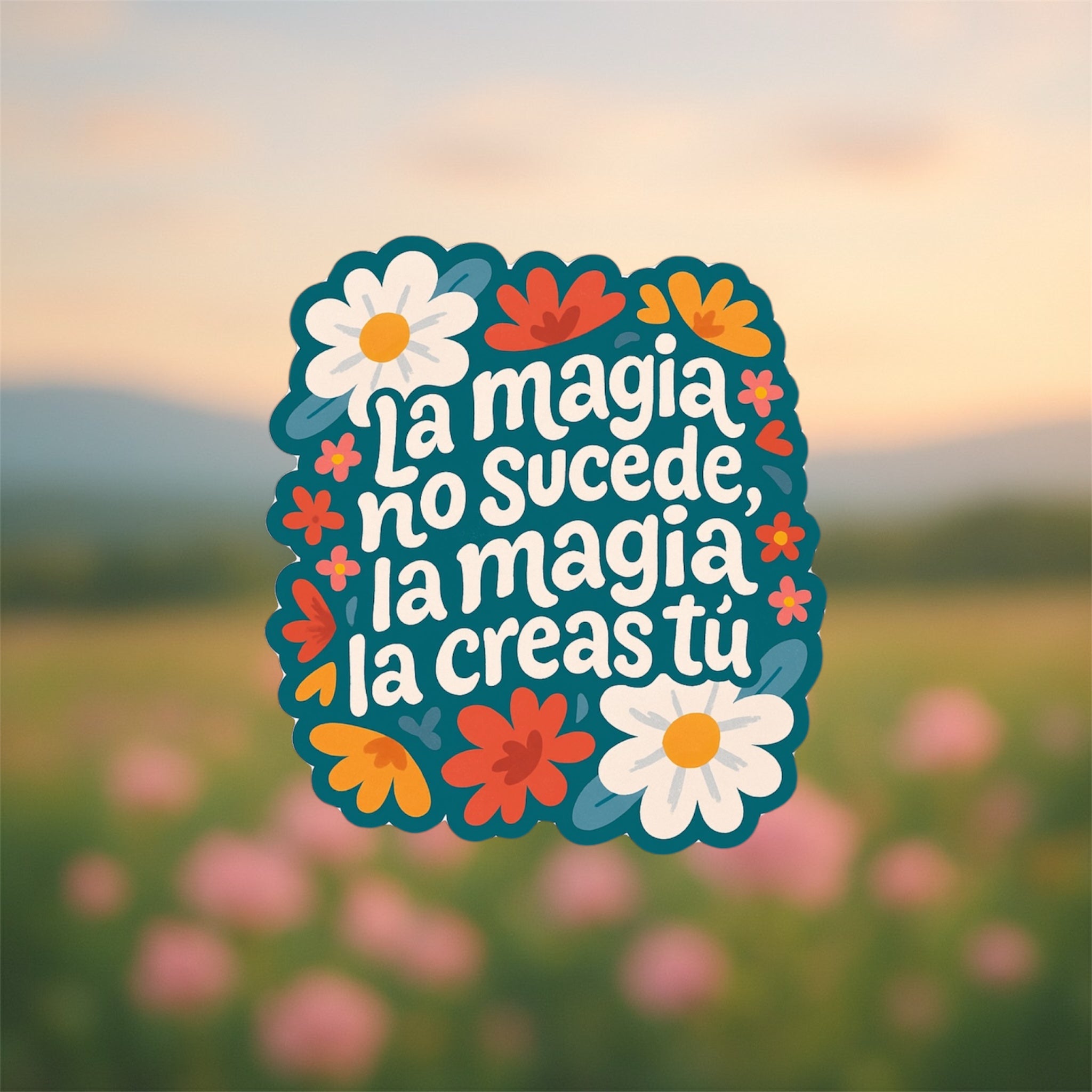 La magia no sucede, la magia la creas tú 🌺 Sticker