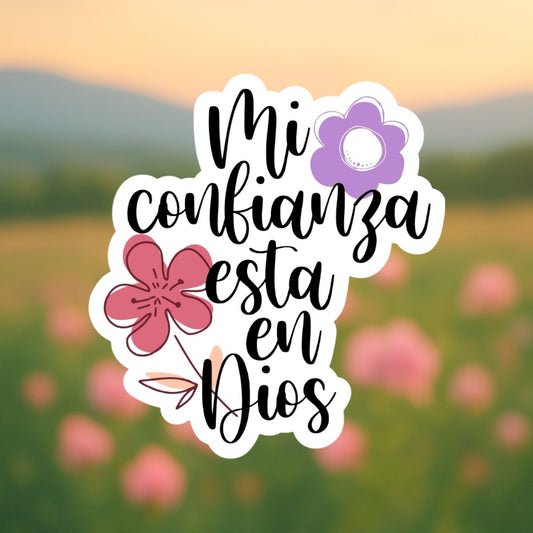 Sticker - Mi confianza está en Dios