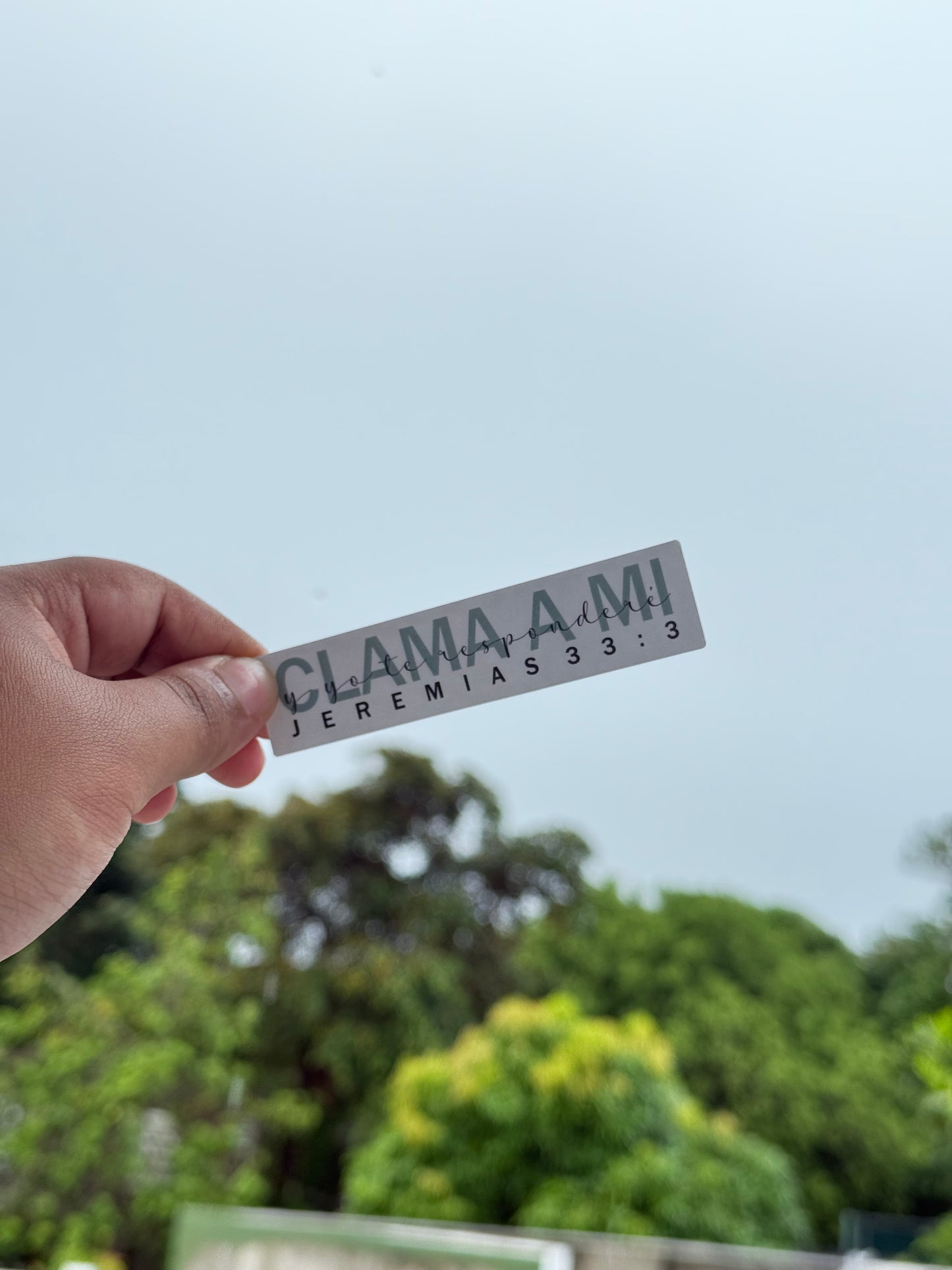 Sticker - Clama a mí y yo te responderé – Jeremías 33:3