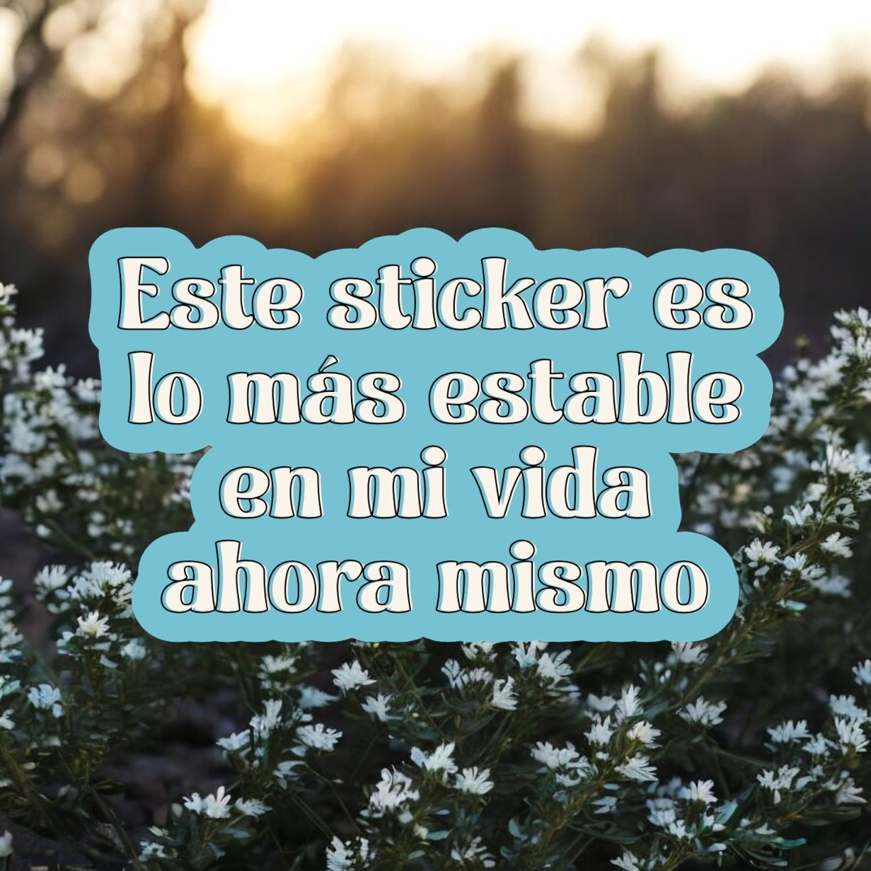 Sticker “Lo más estable en mi vida” – Sarcasmo en sticker